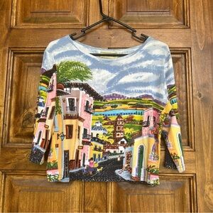Carrie Allen Scenic Print - Unique and Fun Women's Top